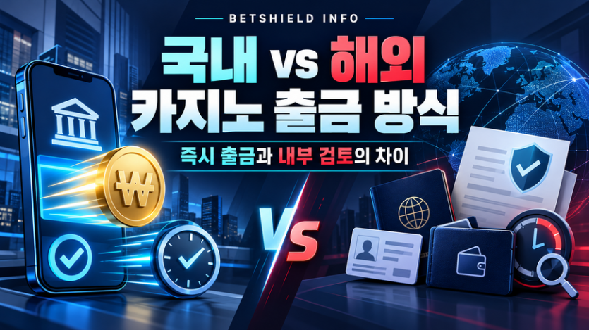 국내 해외 온라인카지노 출금 방식 비교 즉시 출금과 내부 검토의 차이